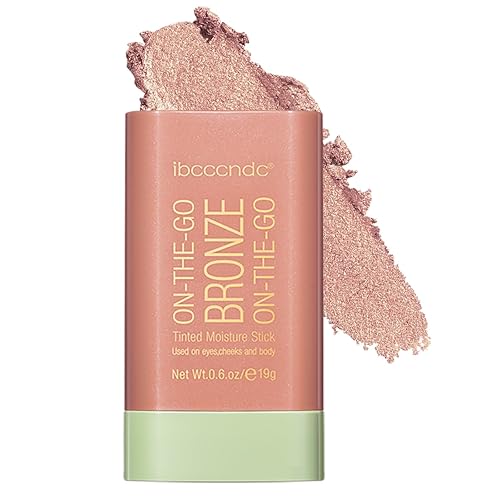 Paminify Cream Bronzer Stick - Waterproof Contour & Highlighter, Soft Glow, 0.67 Fl Oz