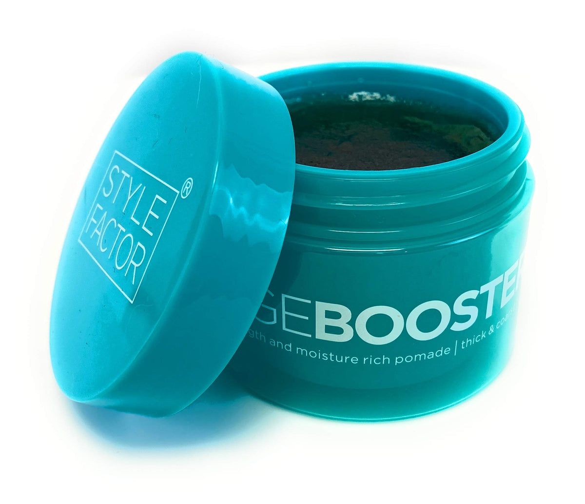 Edge Booster Strong Hold Pomade - Water-Based, Super Shine & Moisture, 3.38Oz (Turganite)