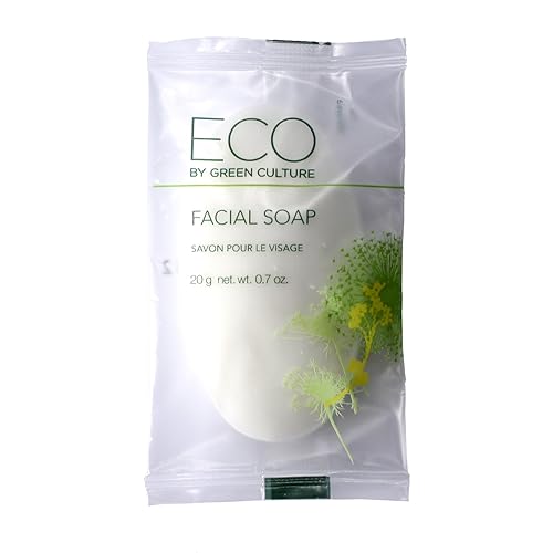 Eco By Green Culture Spegcfl Facial Soap Bar - Clean Scent, 0.71 Oz, 100 Pack