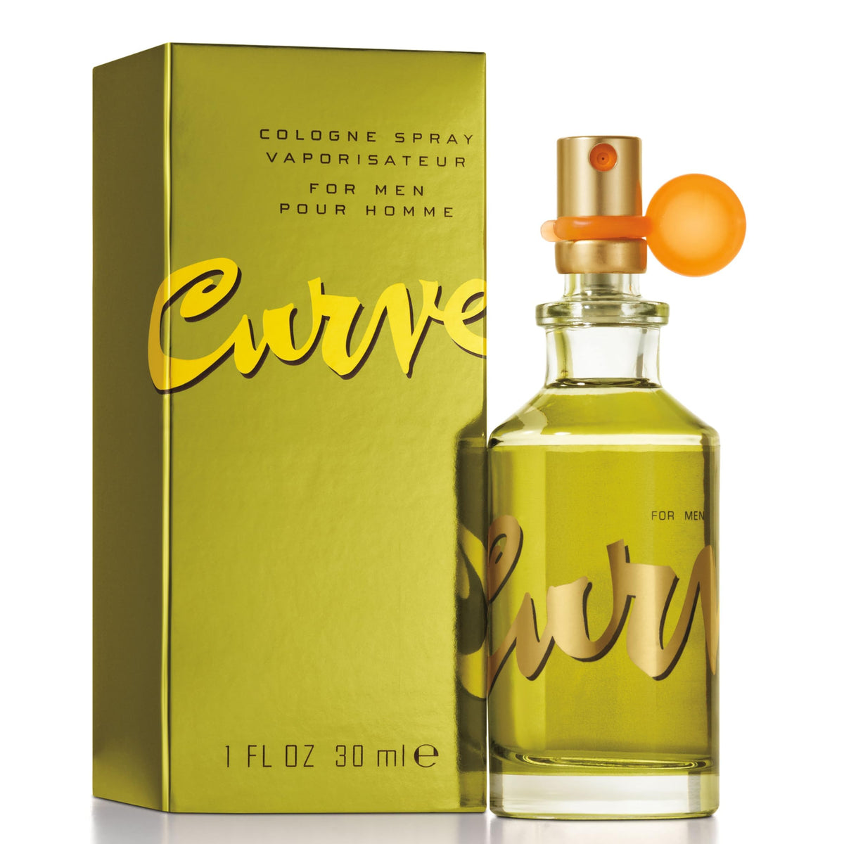 Curve for Men Cologne Spray - Spicy Woody Magnetic Scent, 1 Fl Oz - Perfect for Day or Night Use