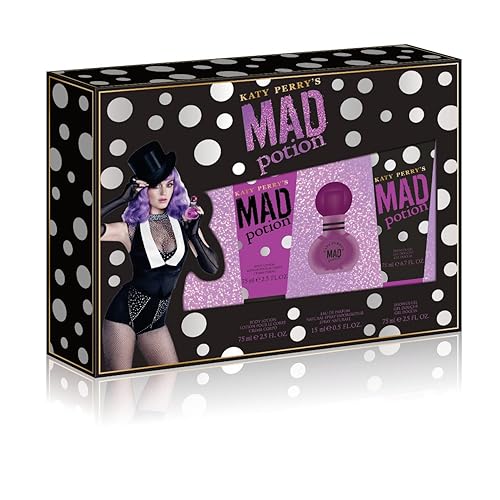 Katy Perry Mad Potion Gift Set - 0.5Oz Eau De Parfum, 2.5Oz Shower Gel & Body Lotion