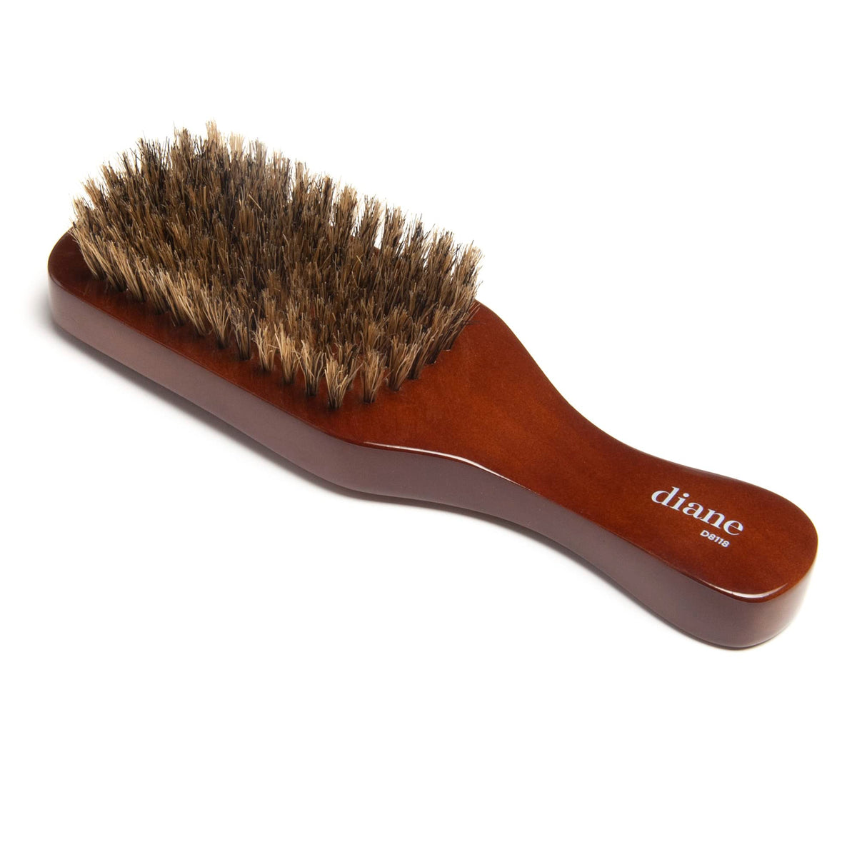 Diane Boar Bristle Club Wave Brush for Men - Medium-Firm Detangling for Thick Hair