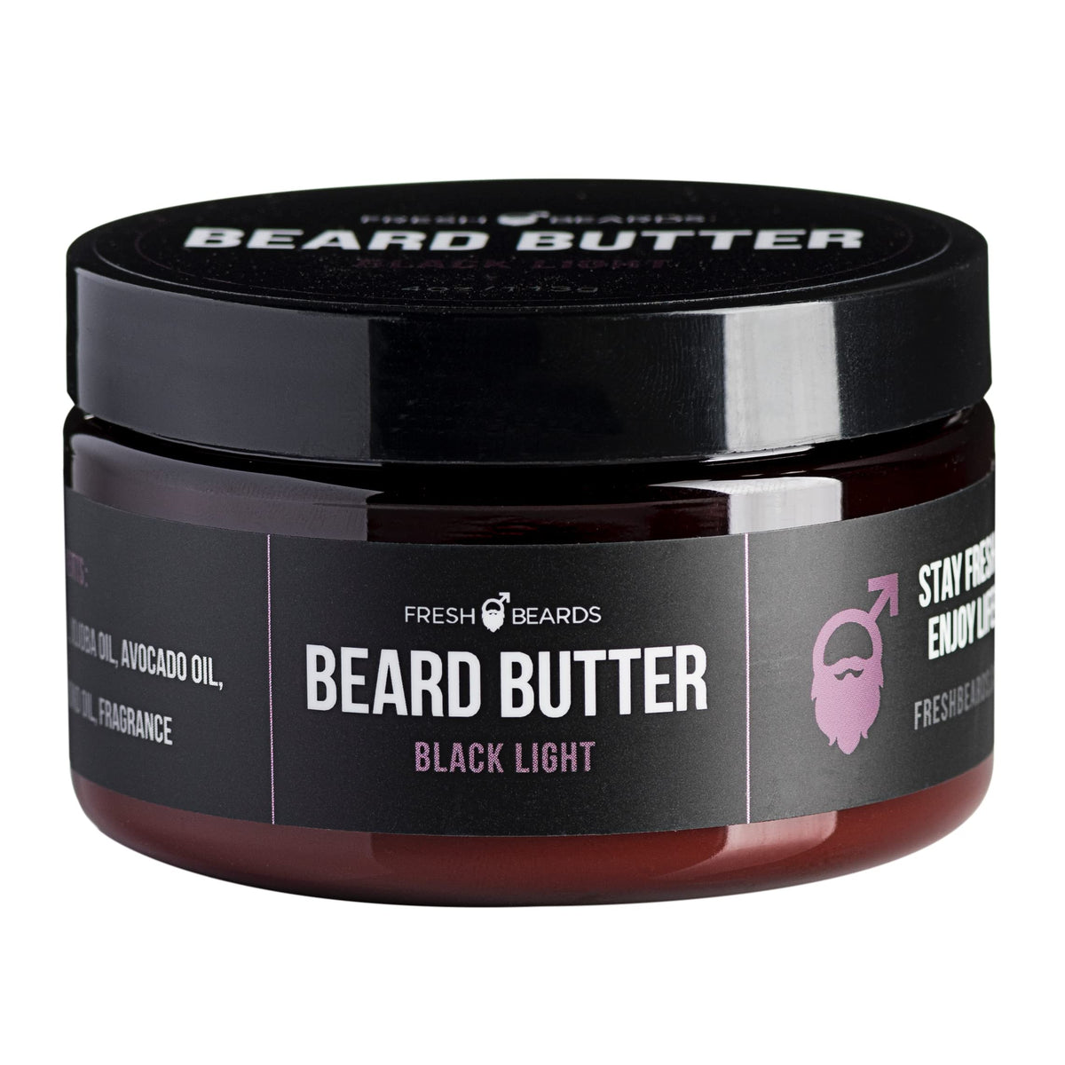 Fresh Beards Black Light Beard Butter - Scented Conditioner For Healthy Beard Growth, 4 Oz