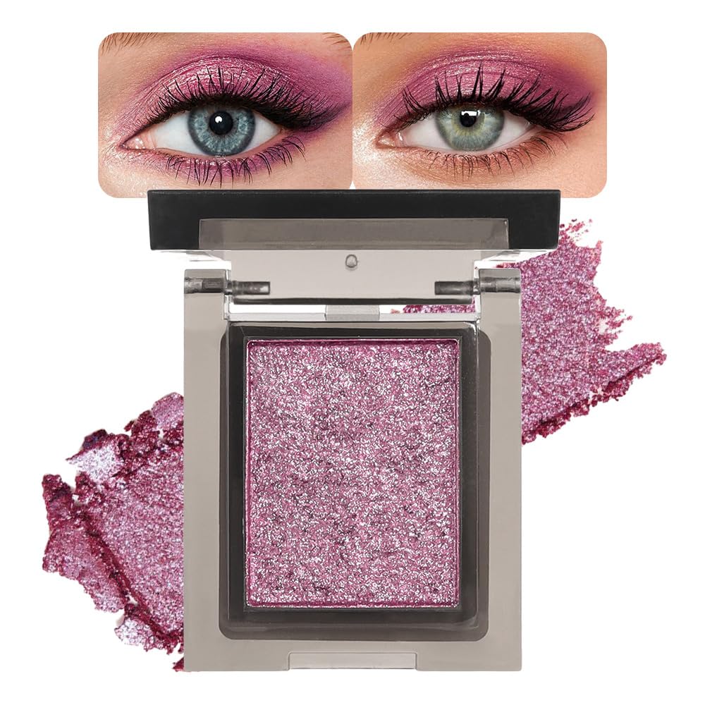 Cakaila Shimmer Pink Eyeshadow - Bright High Pigment, Longwear, Waterproof, Blendable, 1 Count