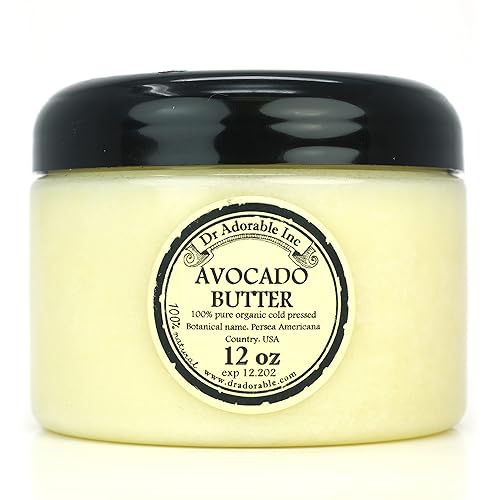 Dr Adorable Avocado Butter 12 Oz - Organic Refined Pure Natural Moisturizer