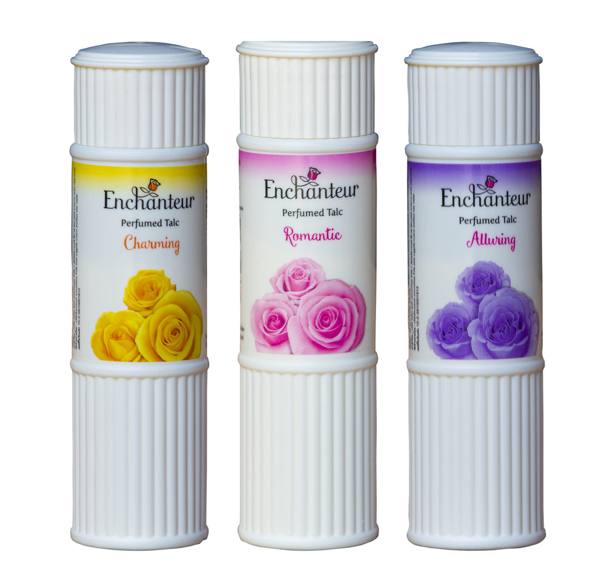 Enchanteur Perfumed Body Talcum Powder - Charming & Alluring Scent, Pack Of 3 (100G Each)