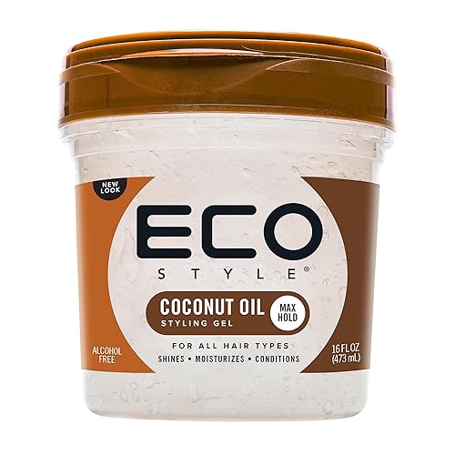 Eco Style Gel With Coconut Oil - Moisturizes, Adds Luster & Prevents Breakage - 16 Oz