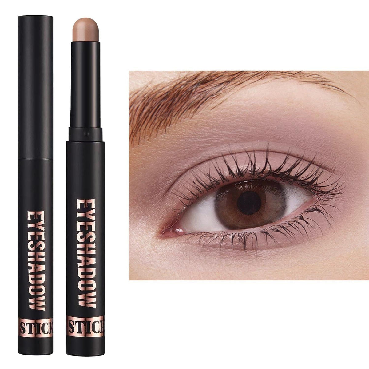 Wavuketu Taupe Nude Matte Eyeshadow Stick, Waterproof, High Pigment, Long Lasting, 19#