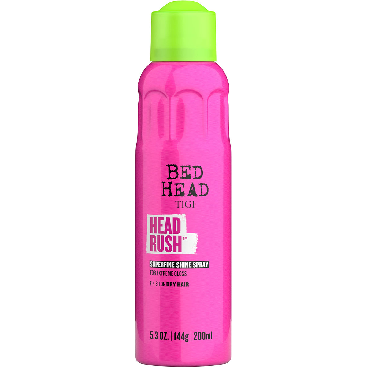 TIGI Bed Head Headrush Shine Hair Spray, 5.3 oz - Smooth & Shiny Hair, Pink