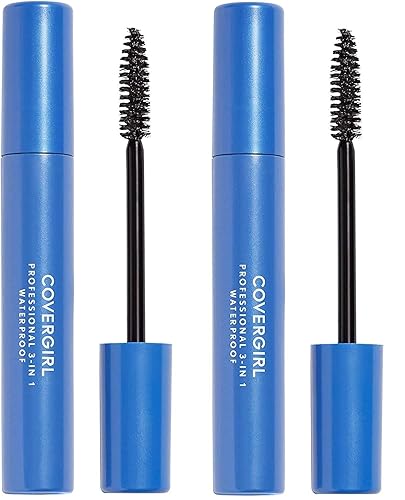 Covergirl Very Black Waterproof Mascara, All-In-One, 0.44 Fl Oz, Pack Of 2