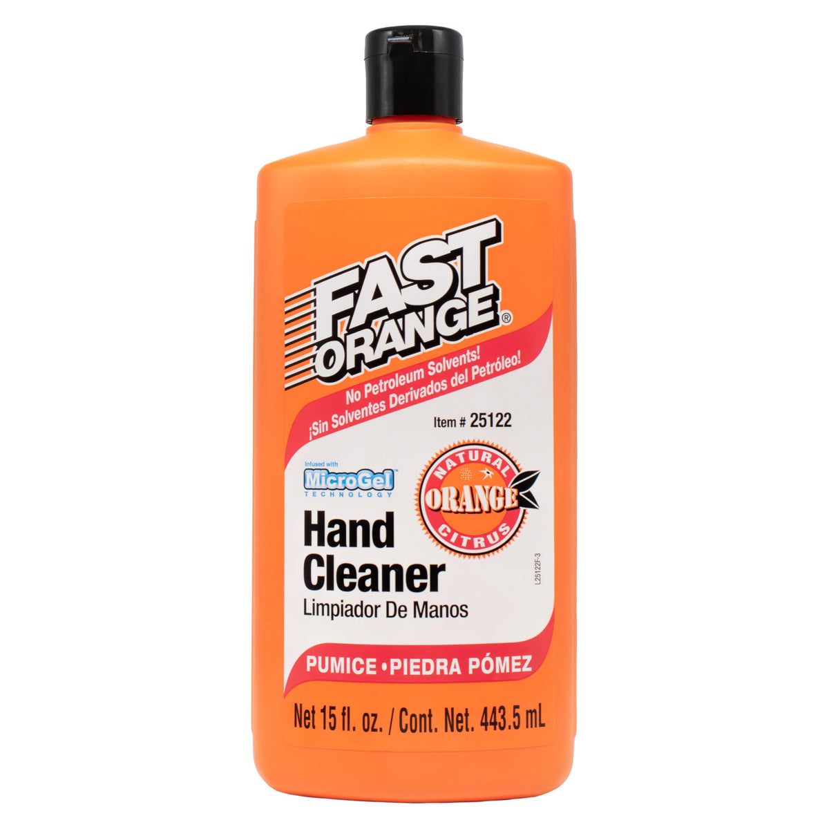 Fast Orange Heavy Duty Pumice Lotion, 15 Oz Waterless Hand Cleaner, Natural Citrus Scent