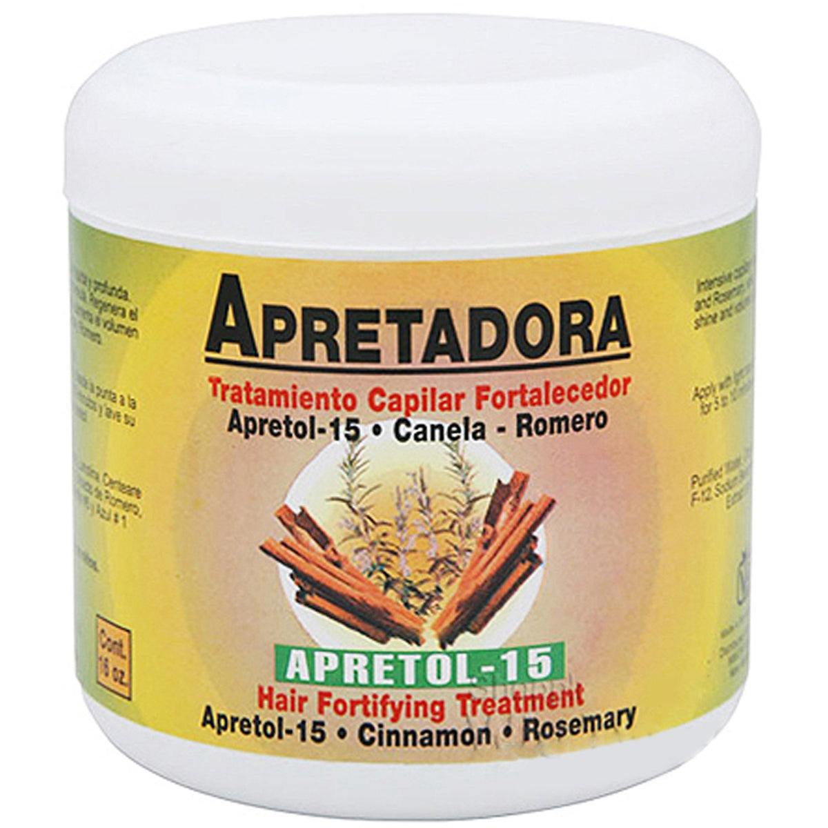 Apretadora Fortifying Capillar Treatment With Apretol Cinnamon, 16 Ounce