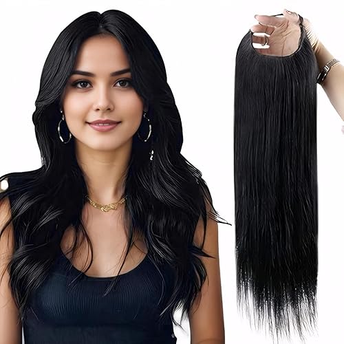 Full Shine 12&quot; U Part Half Wig - Human Hair Remy, Black, Soft Straight Extensions