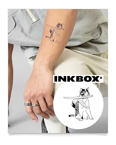 Inkbox Yaku Temporary Tattoo - Semi-Permanent, Water-Resistant, 3X3 In, Lasts 1-2