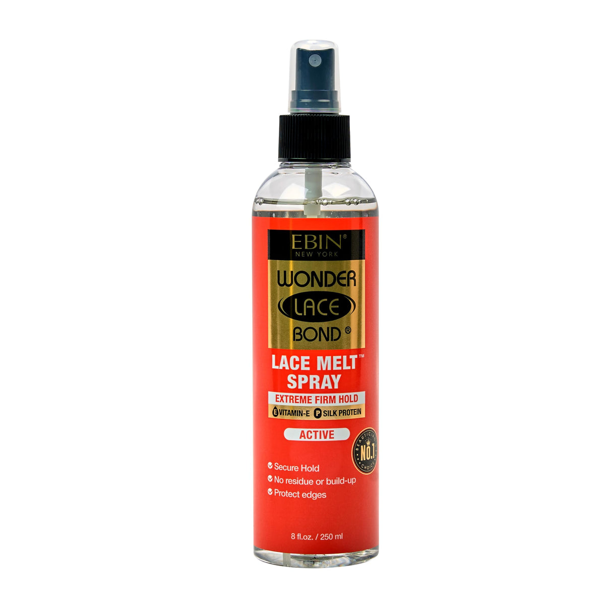 EBIN NEW YORK Wonder Lace Bond Melt Spray 8oz - Extreme Firm Hold for Wigs, Long Lasting Finish