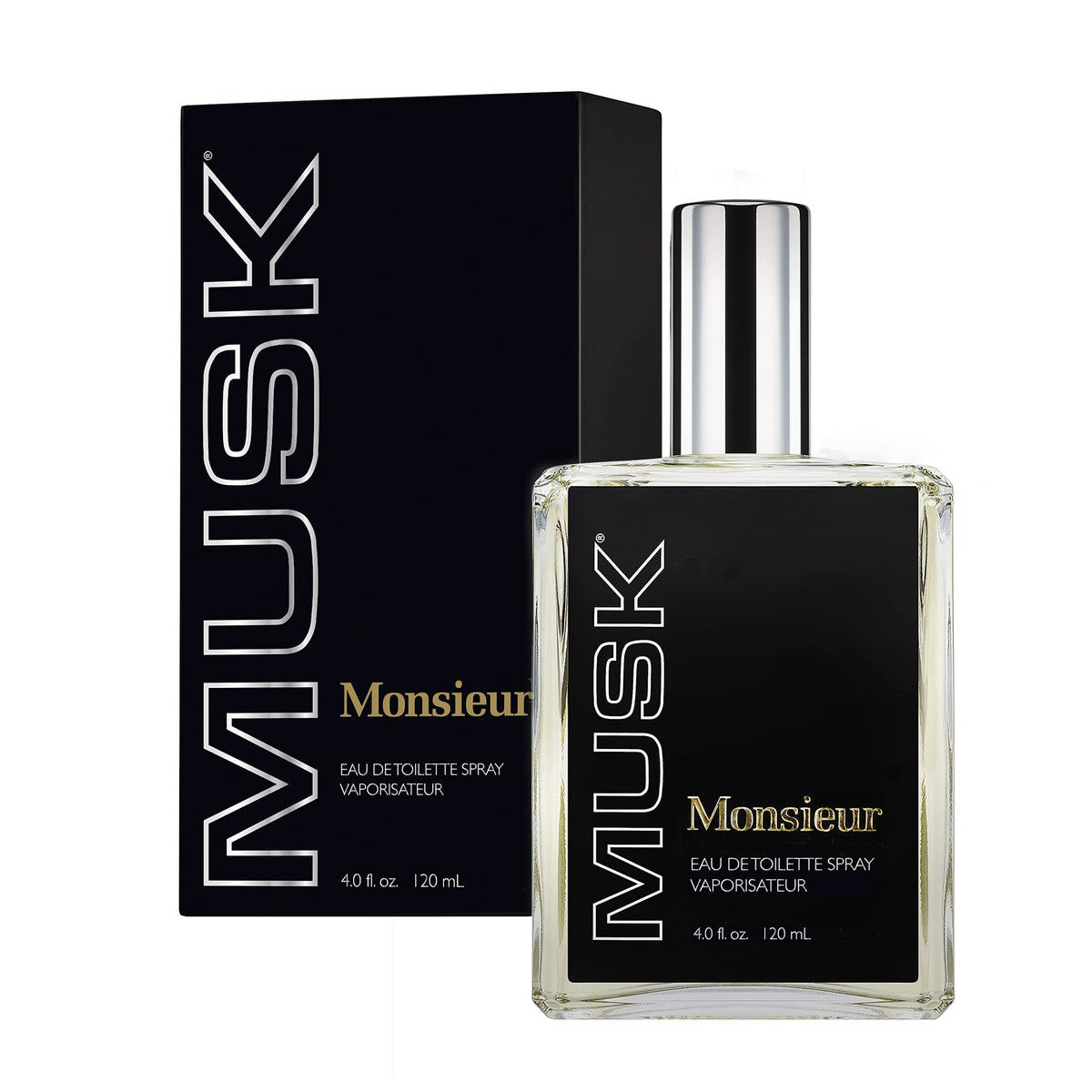 Monsieur Musk For Men Cologne Spray  4 Ounce