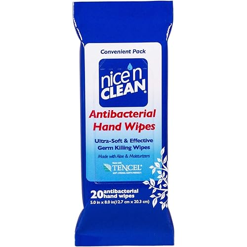 Nice 'N Clean Antibacterial Moist Wipes, Travel Pack - 20 Count (Pack Of 2)