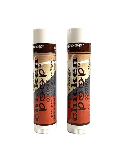 Simone Chickenbone Coconut Duo Lip Balm - 100% Natural Moisturizer For Dry Lips, 0.15 Oz (2 Pack