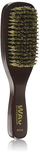 WAV ENFORCER Spin Wave Brush - Black Wooden Hair Brush for Waves, 1 Count