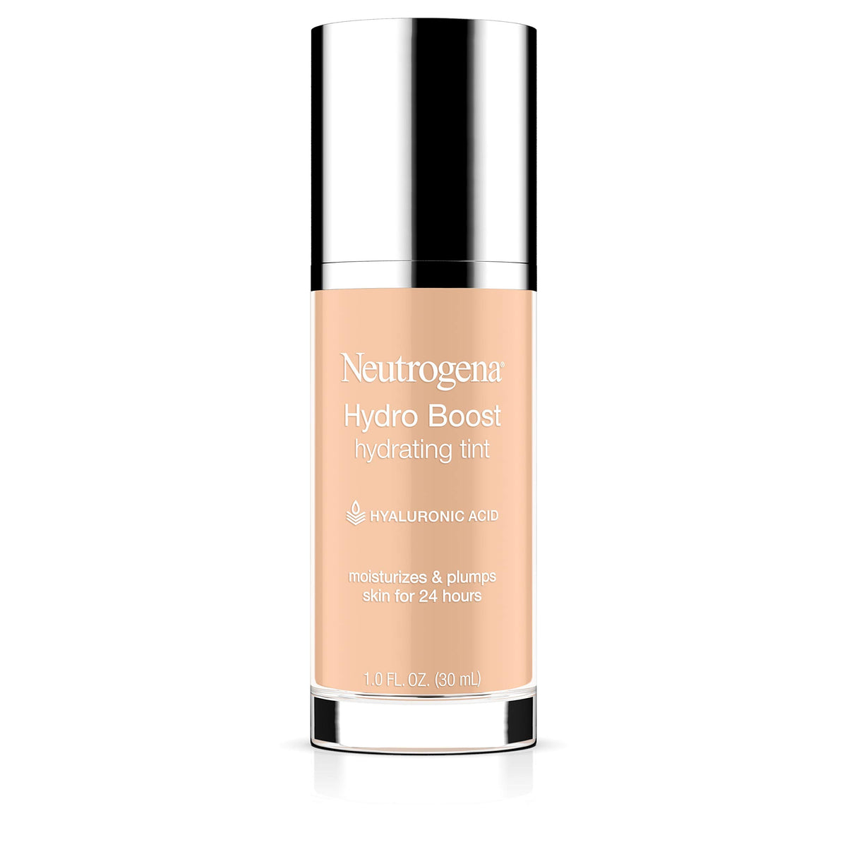 Neutrogena Hydro Boost Hydrating Tint, 010 Classic Ivory, Oil-Free Liquid Foundation, 1 Fl Oz