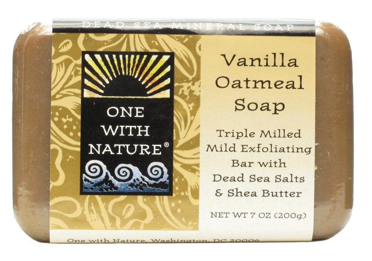 One With Nature Dead Sea Minerals Vanilla Oatmeal Bar Soap - 7 Oz, 1 Count