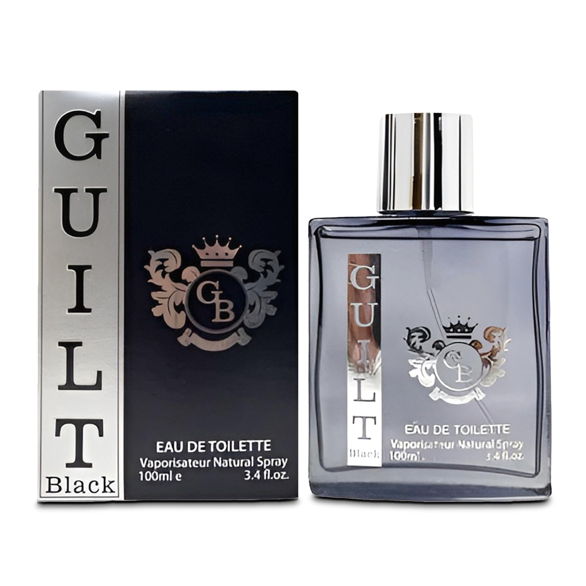 A Center Guilt Black Cologne For Men - 3.4 Fl Oz Long Lasting Eau De Toilette Perfume