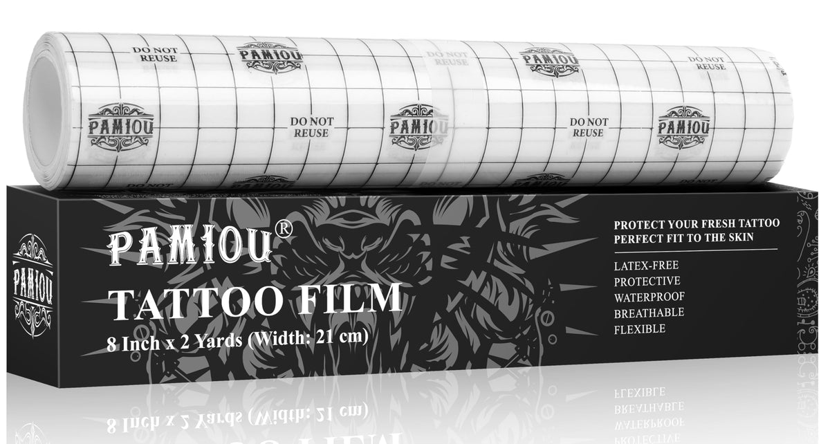 Pamiou Tattoo Cover Up Patch - 8&quot; X 2 Yards, Waterproof, Breathable, Latex-Free Film