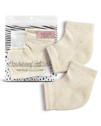 Kitsch Moisturizing Socks For Cracked Heels - Cream Spa & Sleep Socks For Dry Feet Repair