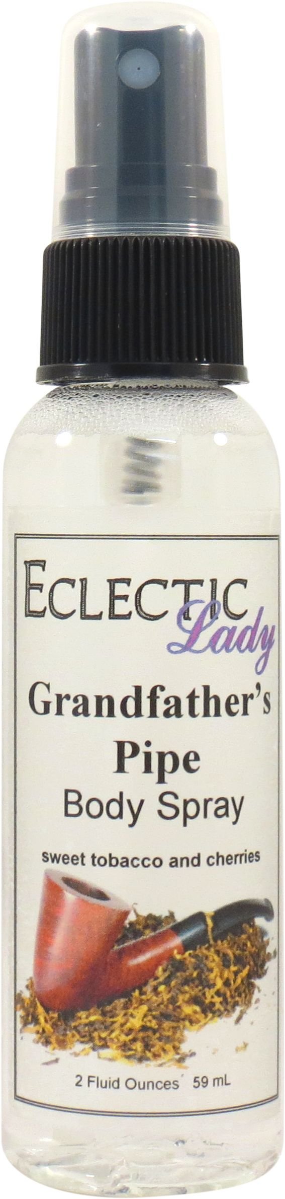 Eclectic Lady Grandfather'S Pipe Body Spray, 2Oz Cologne For Men & Women, Light Gentle Fragrance