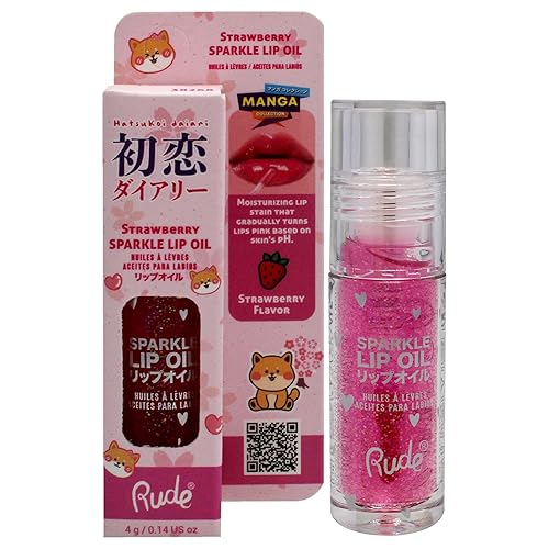 Rude Cranberry Sparkle Lip Oil - Hydrating Gloss For Luscious Lips