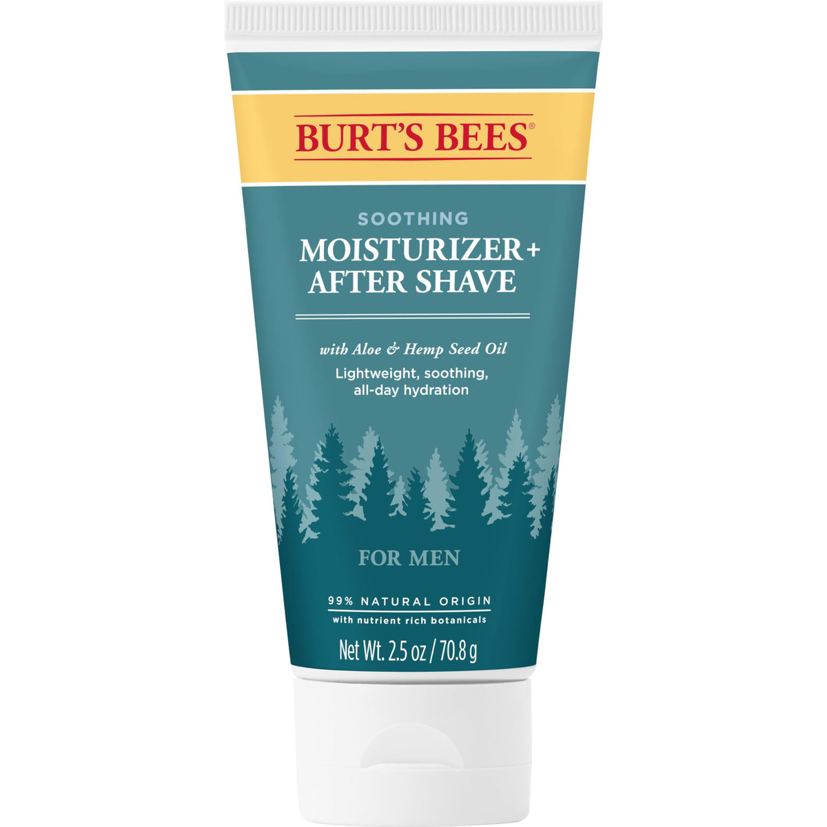 Burt’S Bees Soothing Moisturizer + After Shave With Aloe & Hemp For Men, 2.5 Ounces