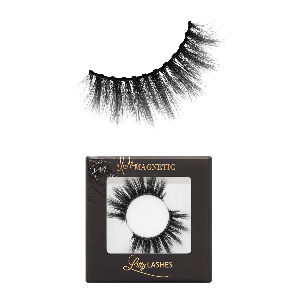 Lilly Lashes Miami Magnetic Eyelashes - Faux Mink, Wispy, Vegan, No Eyeliner Required