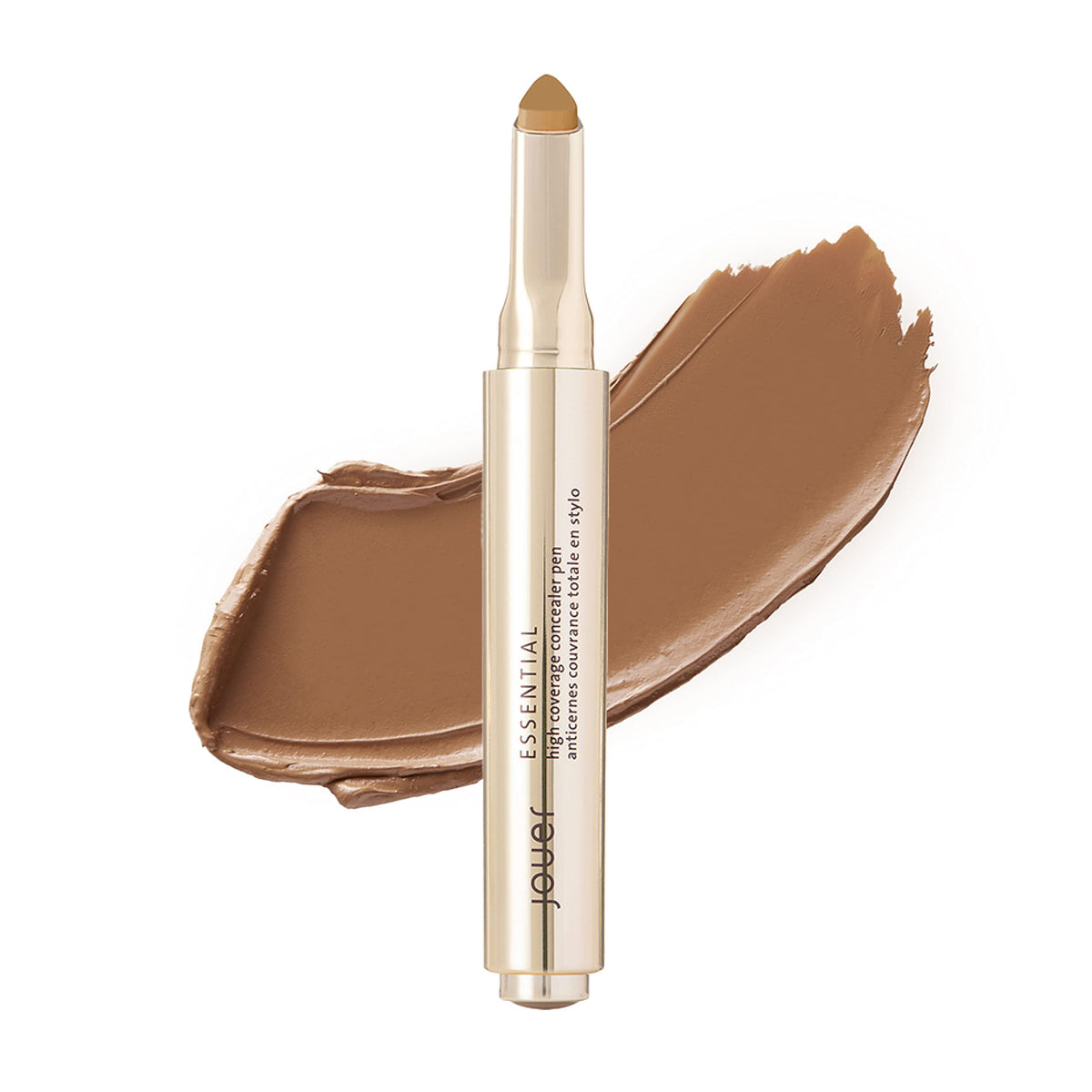 Jouer High Coverage Concealer Pen - Rich Ginger, Cream Concealer For Dark Circles & Contour