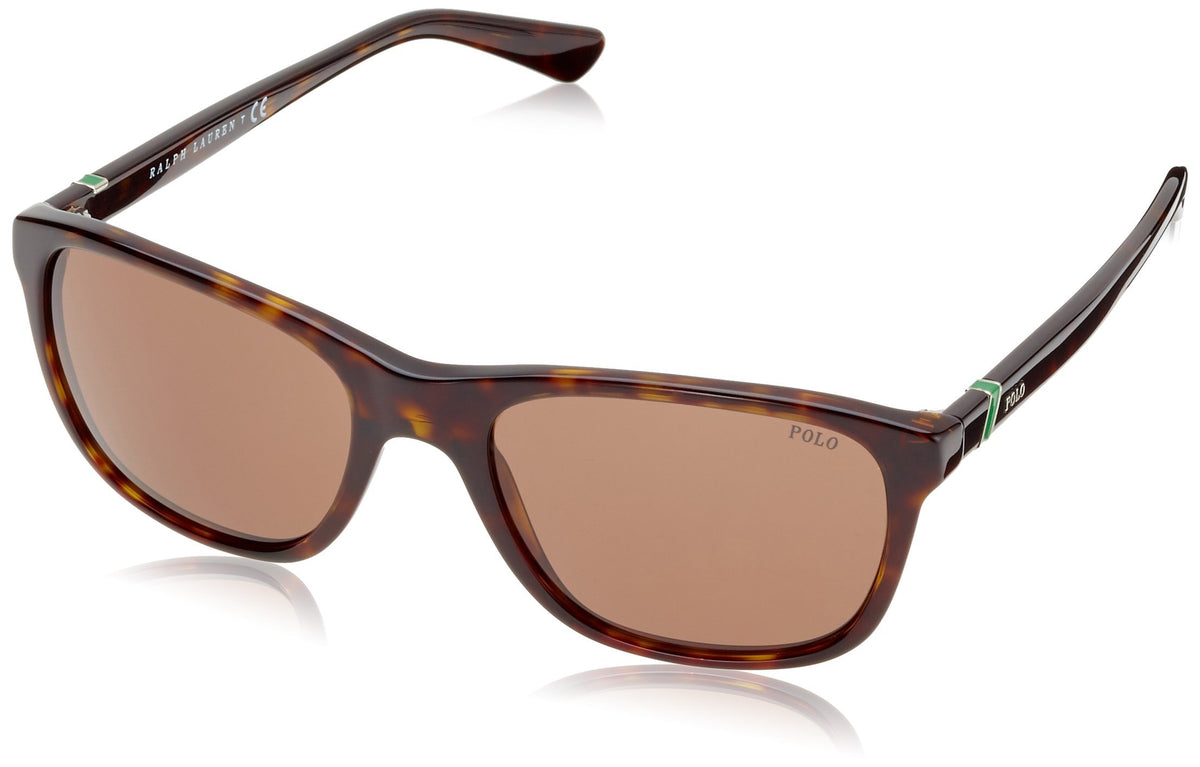 Polo Ralph Lauren Mens Ph4085 Square Sunglasses, Havana/Brown, 55Mm - Stylish & Durable