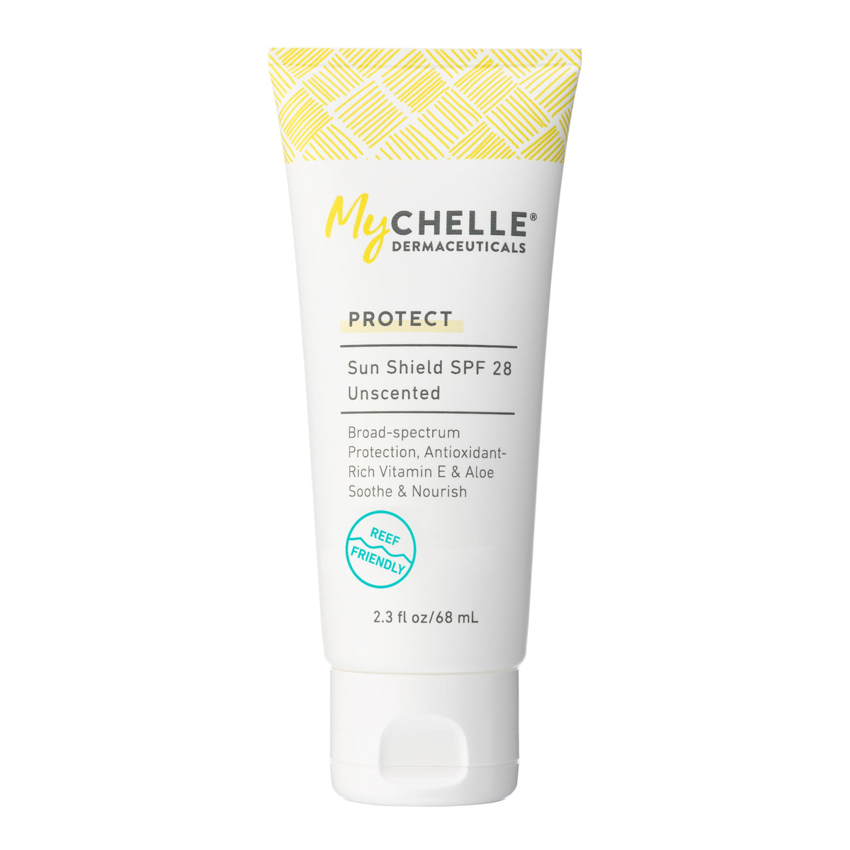 Mychelle Sun Shield Spf 28 Unscented Zinc Sunscreen With Vitamin E & Aloe, 2.3 Fl Oz