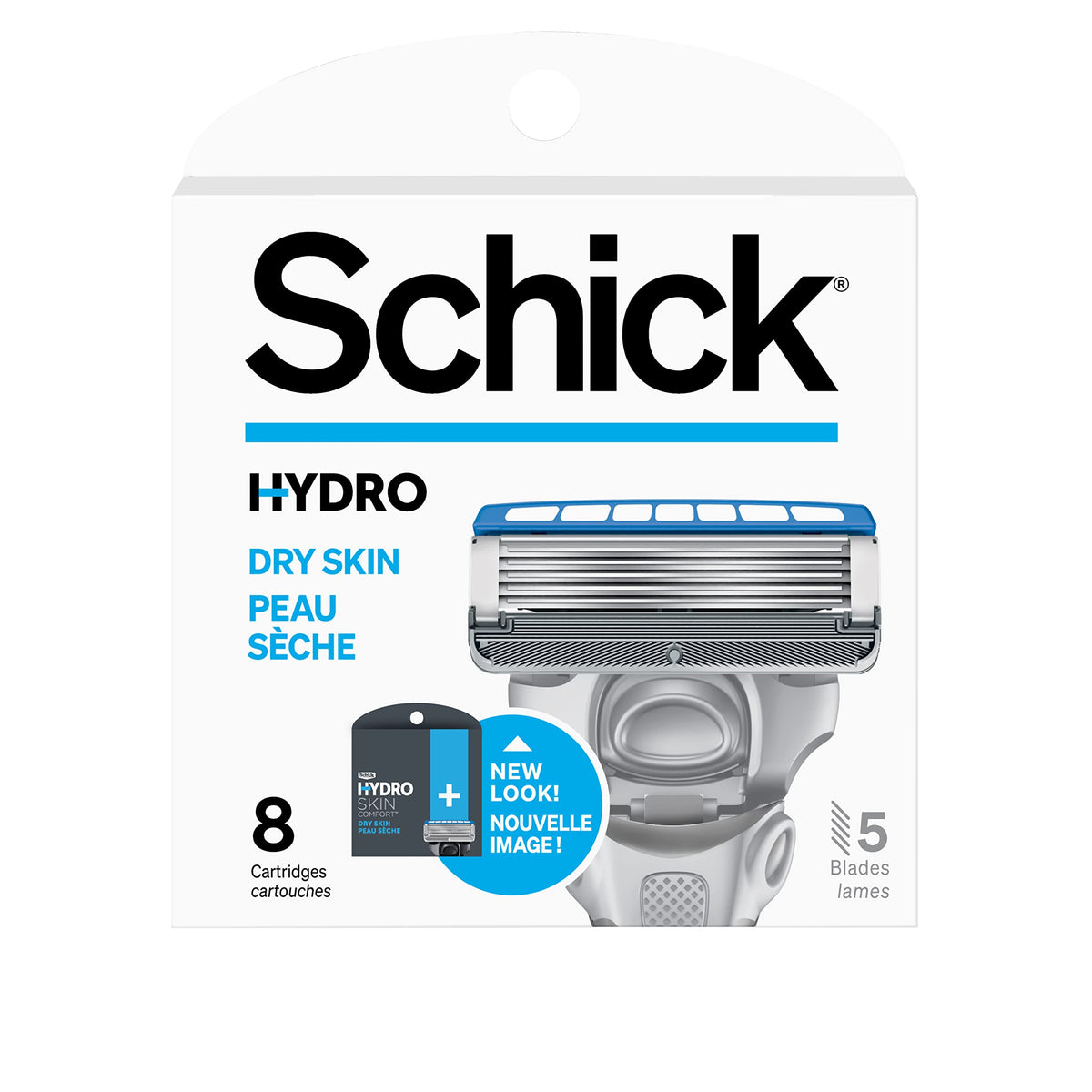 Schick Hydro 5 Sense Hydrate Razor Refills For Men, 8 Count - Smooth Shaving Experience