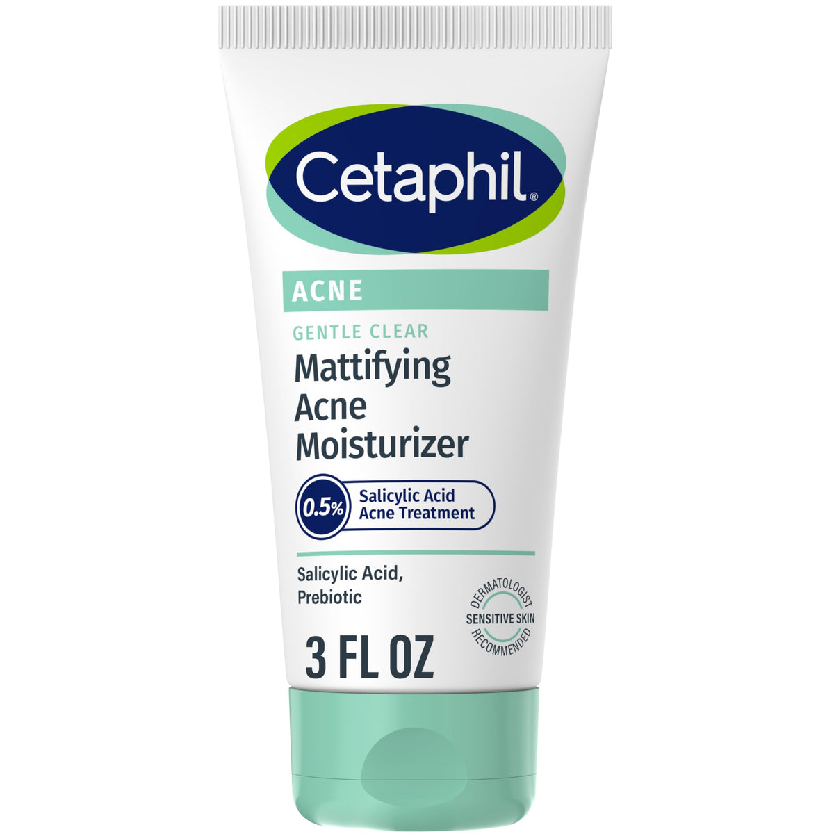 Cetaphil Gentle Clear Mattifying Acne Moisturizer, 0.5% Salicylic Acid, 3Oz For Sensitive Skin