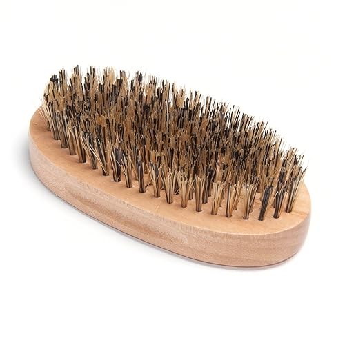 Diane Boar Bristle Military Wave Brush for Men – Hard Bristles for Thick Hair, Smoothing & Shine