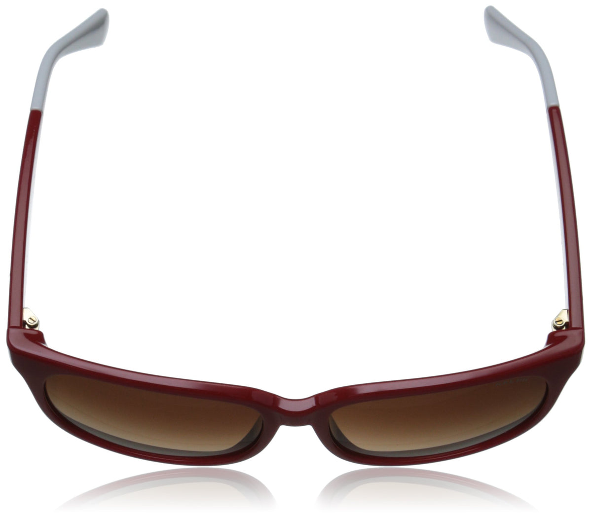 Ralph By Ralph Lauren Women'S 57Mm Round Sunglasses, Red/Brown Gradation, Stylish Rubber Frame