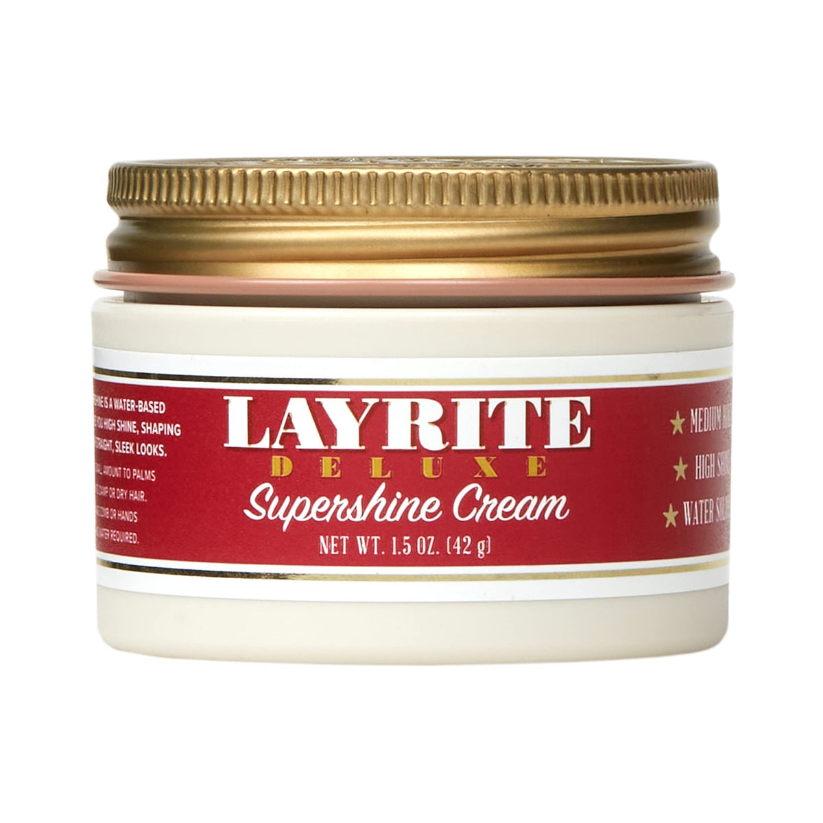 Layrite Supershine Cream, 1.5 Oz - High Hold, Shine Finish Hair Styling Product