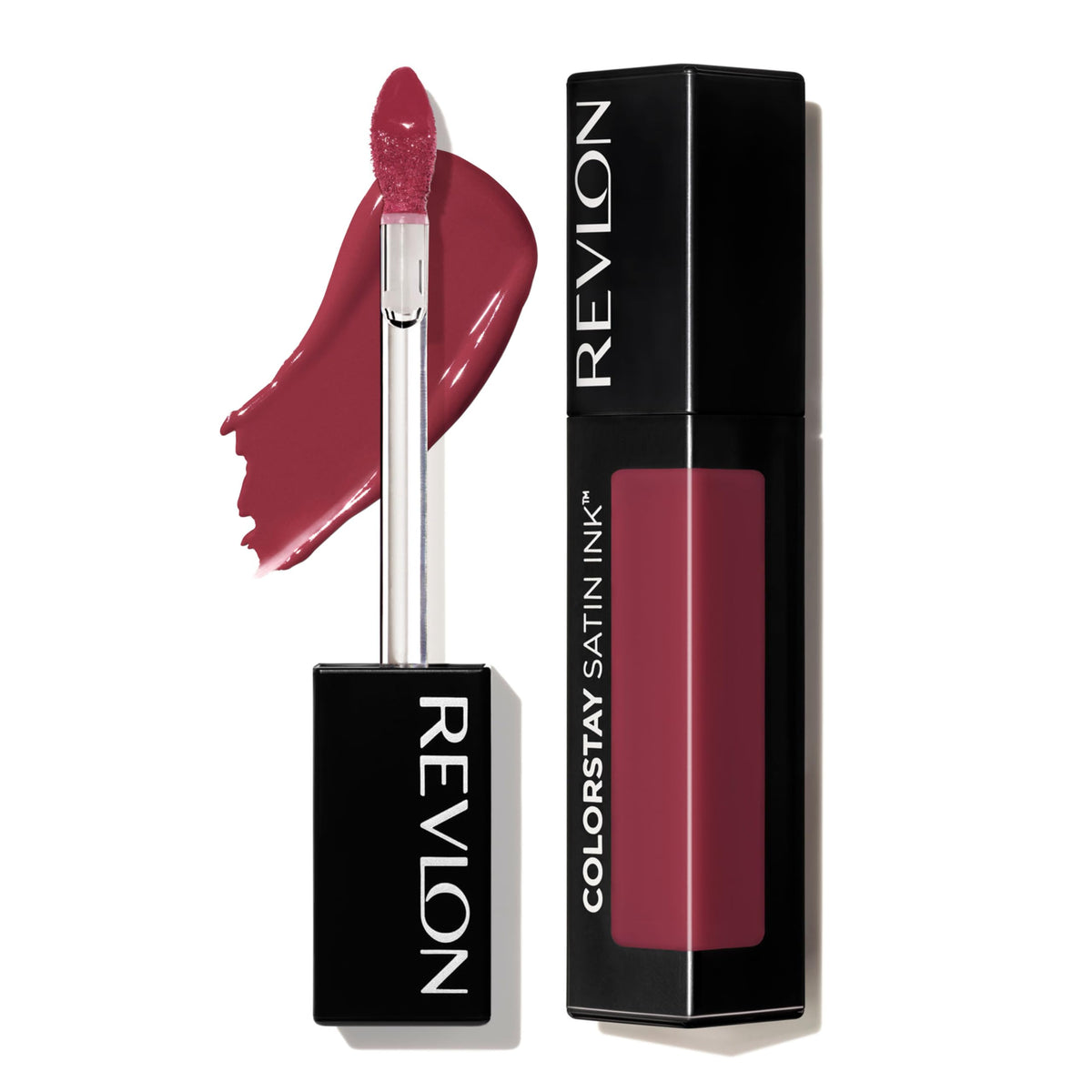 Revlon ColorStay Satin Ink Liquid Lipstick, 005 Silky Sienna, Longwear Lip Color, 0.17 Fl