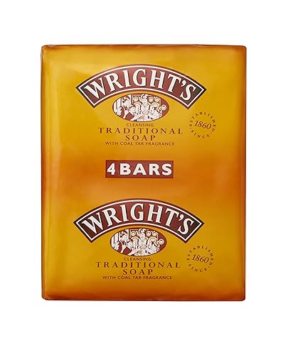 Wright'S Coal Tar Soap, 4 Pack - 17.63 Oz, Soothing Skin Cleanser, Natural Relief