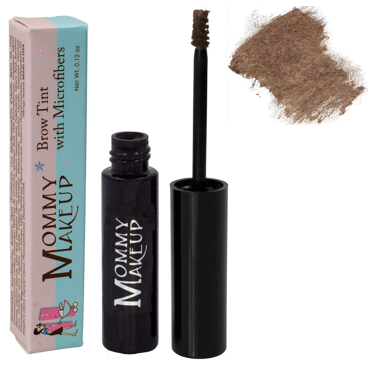 Mommy Makeup Brow Tint Gel - 4-In-1 Water Resistant Tinted Eyebrow Gel In Fawn, 0.12