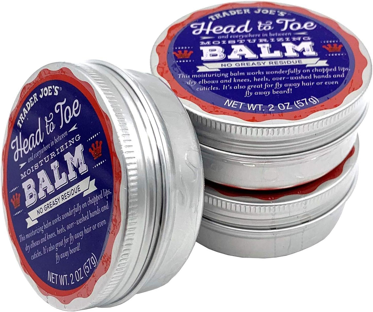 Trader Joe'S Moisturizing Balm & Beard Balm, 2 Oz, 3-Pack - Hydrating Skincare Essentials