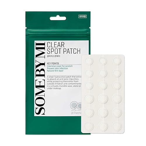 Some By Mi 30 Days Miracle Clear Spot Patch - Hydrocolloid Pimple Patch, 18 Counts, 2 Sizes