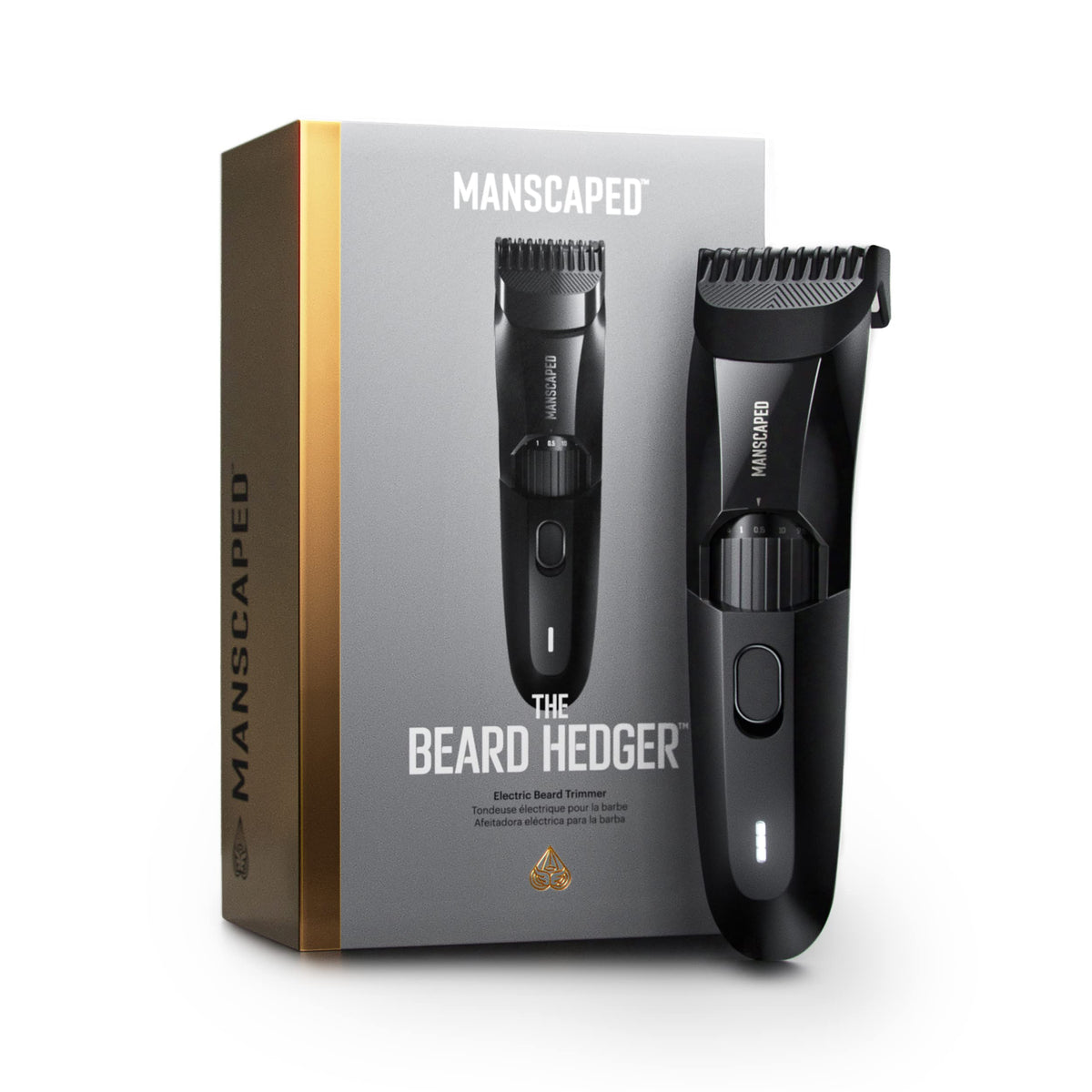 Manscaped® The Beard Hedger™ Trimmer - 20 Length Settings, Stainless Steel T-Blade, Waterproof