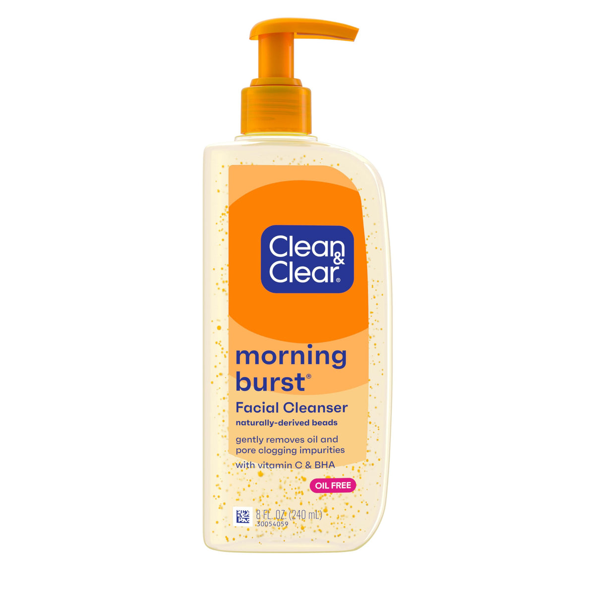 Clean & Clear Morning Burst Oil-Free Facial Cleanser, 8 Fl. Oz, Vitamin C & Bha, Pack Of 6