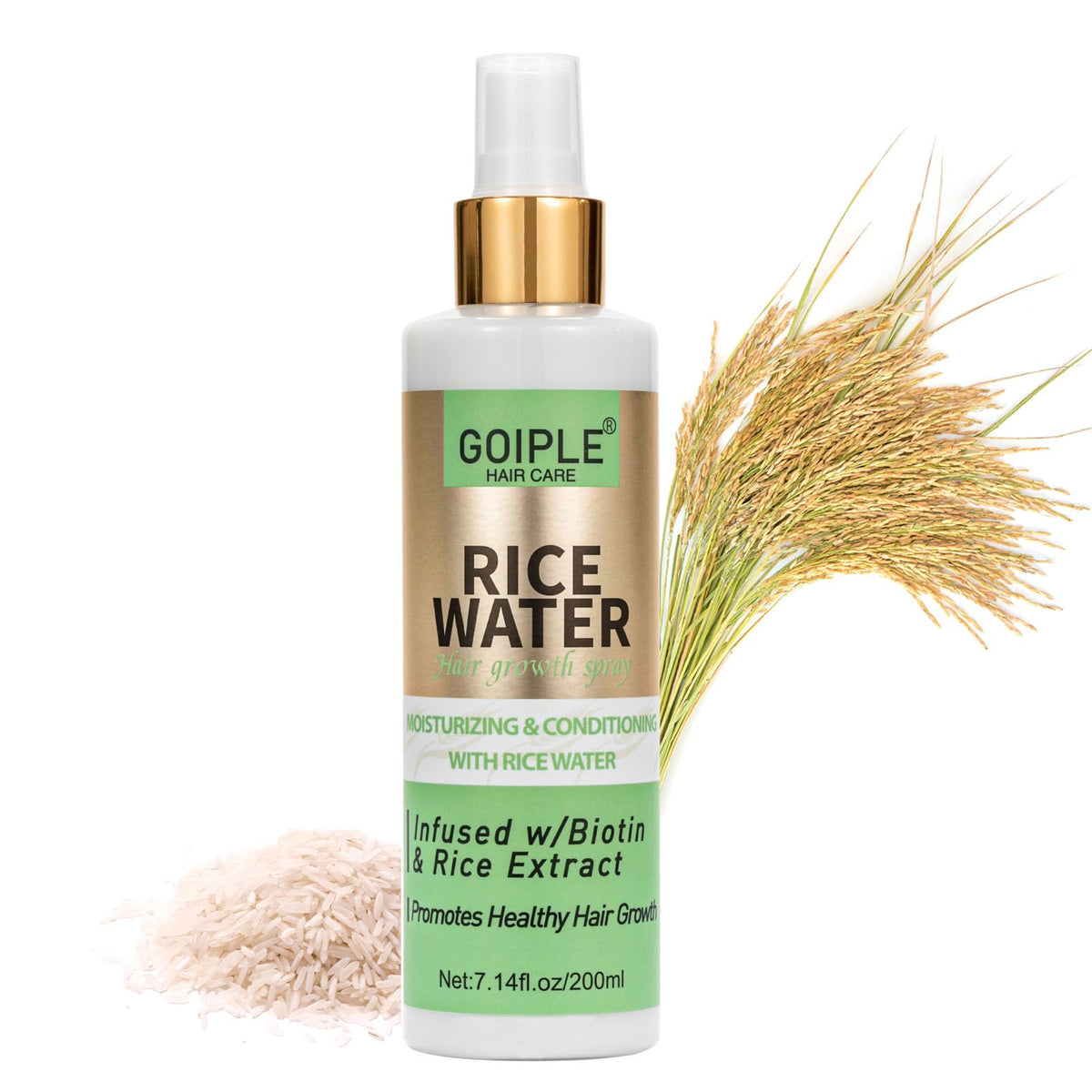 Wozutunt Rice Water Spray For Hair Growth, 7.14 Fl Oz - Leave-In For Frizzy & Damaged Hair