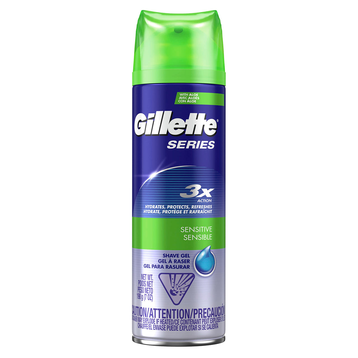 Gillette Series Shaving Gel For Sensitive Skin, 7 Oz - Smooth & Comforting Shave