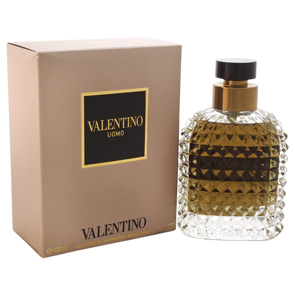 Valentino Uomo Eau De Toilette Spray For Men, 3.4 Oz - Light Brown Fragrance